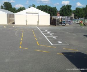 Oznakowanie poziome - parkingi, droga dla wózków
